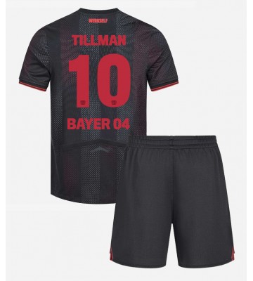 Bayer Leverkusen Malik Tillman #10 Hjemmebanetrøje Børn 2025-26 Kortærmet (+ Korte bukser)
